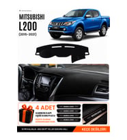 MITSUBISHI L200 (2015-2021) Uyumlu Torpido Örtüsü Torpido Kılıfı - Siyah