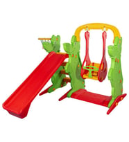 King Kids Kaydıraklı Salıncak Set A Yeşil