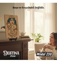 Destina Ahşap Mandala Boyama Seti- Ekonomik Seri- Eko Model 239