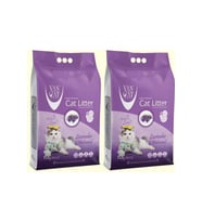 Vancat Lavanta Kokulu İnce Taneli Kedi Kumu 10 Kg 2 Adet