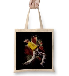Queen Freddie Mercury 09 Bez Çanta Uzun Saplı