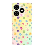PrintiFy Tecno Spark Go 2023 ile Uyumlu Water Color 6  Kamera Korumalı Şeffaf  Kılıf