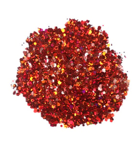 Glitter Sim Epoksi Süsleme Aksesuarı (100 GR)  Kırmızı