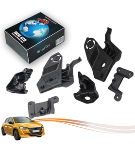 Peugeot 208, 2008 Model (2019-24) Sol Sağ Far Plastik Set 1656169580 1656169480