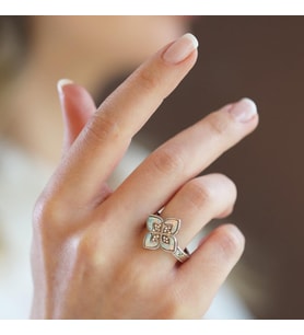Alhambra Opal Taşlı Gümüş Yüzük