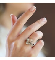 Alhambra Opal Taşlı Gümüş Yüzük
