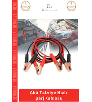 #AküTakviye 1200 Amper 100 Bakır Kalın Yüksek İletken Güçlü Oto Akü Takviye Hızlı Şarj Kablosu
