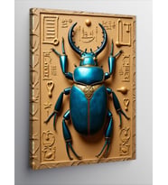 Kanvas Tablo Mısır Scarab Tasarımı