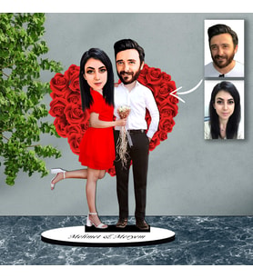 KİŞİYE ÖZEL EVLİ, SEVGİLİ, ÇİFT TASARIMLI BİBLO B27