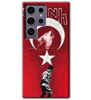 Galaxy S24 Ultra Kılıf HD Desen Baskılı Kılıf - Bozkurt Atam