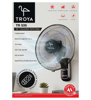 TROYA 524 Duvar Tipi 18 İnç Uzaktan Kumandalı Vantilatör