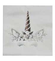 UNICORN PEÇETE VARAKLI GÜMÜŞ 33X33 CM PK:16-