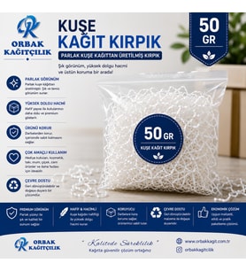 Kuşe Kâğıt Kırpık Dolgu 50 gr Hediyelik Kutu, Paketleme ve Dekorasyon