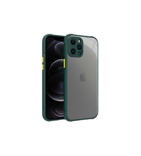 Apple iPhone 12 Pro Max Uyumlu Kılıf Zore Kaff Kapak (Koyu Yeşil)