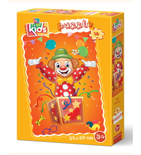 Yappuzz Sürpriz Palyaço 16 Parça Çoçuk Puzzle