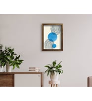 BK Home Doğal Masif Ahşap Çerçeveli Tablo 45x65cm-55