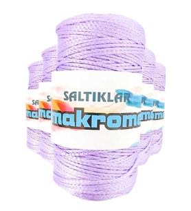 5 Adet Polyester Makrome İpi 3200 Lila 100 gr