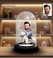 KİŞİYE ÖZEL EMLAKÇI TASARIM IŞIKLI KARİKATÜR FANUS BİBLO FN132