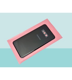 Samsung Galaxy S10 E Uyumlu Arka Kapak Batarya Kapağı - SİYAH - FULL LENSLİ