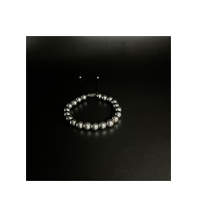 Hematit Makrome Doğal Taş Bileklik 8mm