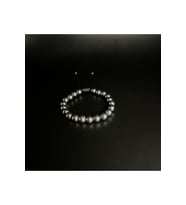 Hematit Makrome Doğal Taş Bileklik 8mm