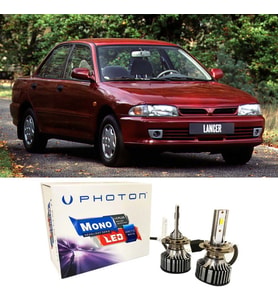 Mitsubishi Lancer Led Xenon Uzun + Kısa Far Ampulü H4 Mono Yeni Seri Beyaz 1993-1996