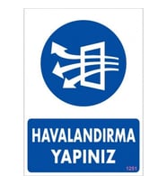 Pvc Levha quot;Havalandırma Yapınızquot; 25*35 cm