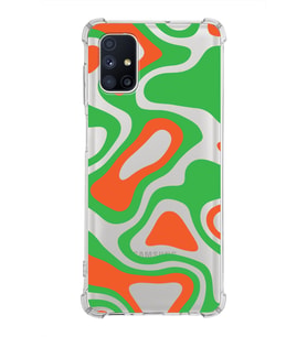 Samsung Galaxy M51  Köşe Korumalı Antişok Kapak Renkli Desen Tasarımlı Şeffaf Silikon Kılıf