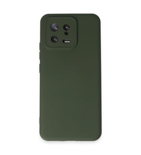 Xiaomi Mi 13 Kılıf Nano İçi Kadife Silikon - Koyu Yeşil