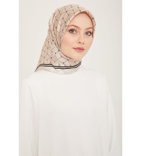 Armine Nostalji Serisi %100 Sura İpek Eşarp 9166D 80