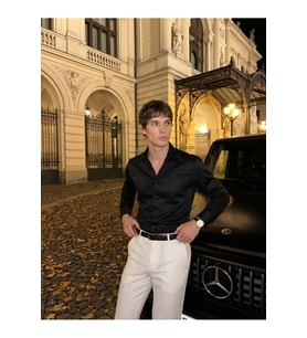 Elegance Pamuk Saten Slim Fit Gömlek
