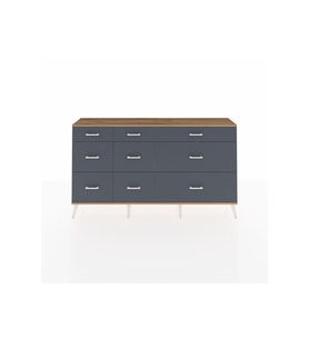 Arges Konsol 9 Çekmeceli  176x30x99 Aytaşı-Çam/Antrasit