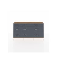 Arges Konsol 9 Çekmeceli  176x30x99 Aytaşı-Çam/Antrasit