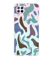 Huawei P40 Lite Uyumlu Kapak Abstrackt Tasarımlı Şeffaf Silikon Kılıf