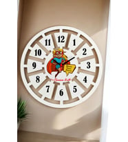 Benim Süper Annem Duvar Saati 40cm (Beyaz)