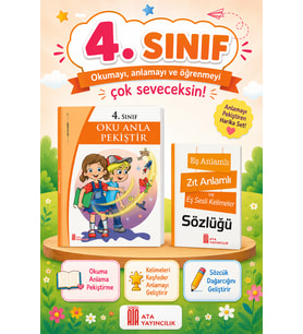 4.Sınıf Oku Anla Pekiştir + Eş Anlamlı, Zıt Anlamlı ve Eş Sesli Kelimeler Sözlüğü