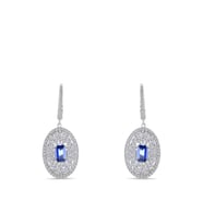 3.20 Karat Safir Pırlanta Küpe