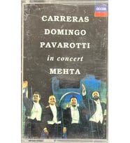 (Plak Değildir KASET tir) Carreras Domingo Pavarotti In Concert Mehta Classic Kaset