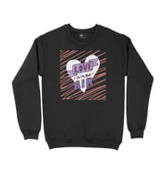 Love Is In The Air Siyah Sweatshirt