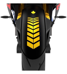 2 Adet Sport Motosiklet Çamurluk Yaldızlı Gold Kask Sticker Çınar Extreme