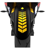 2 Adet Sport Motosiklet Çamurluk Yaldızlı Gold Kask Sticker Çınar Extreme