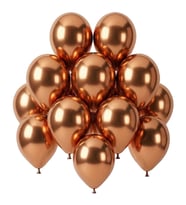 Bakır Renk Lateks krom Balon (30 cm) - 12 Adet