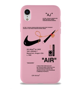 Apple iPhone XR Uyumlu Lansman Kılıf Sneakers Tasarımlı Altı Kapalı İçi Kadife Kaplı Silikon Kapak (Şeffaf)