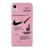 Apple iPhone XR Uyumlu Lansman Kılıf Sneakers Tasarımlı Altı Kapalı İçi Kadife Kaplı Silikon Kapak (Şeffaf)