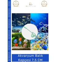 #BalıkKepçesi Paslanmaz Dayanıklı İnce Gözenekli Yumuşak Fileli Sağlam Akvaryum Balık Kepçesi 7.5 CM