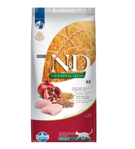N&D Ancestral Grain Adult Tavuklu Narlı Ve Ata Tahıllı Yetişkin Kedi Maması 10 Kg (STD)