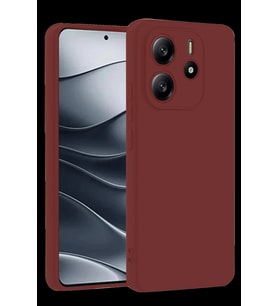 Pilelistore   Xiaomi Redmi Note 14 4G Kılıf First Silikon - Bordo
