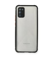 Samsung Galaxy A02s Kılıf Miami Şeffaf Silikon - Siyah
