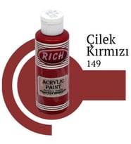 Rich Master Akrilik Boya 120 cc. 149 Çilek Kırmızı 