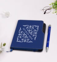 BK Gift Kişiye Özel İsimli Lacivert Termo Deri Defter Kalem Seti-10